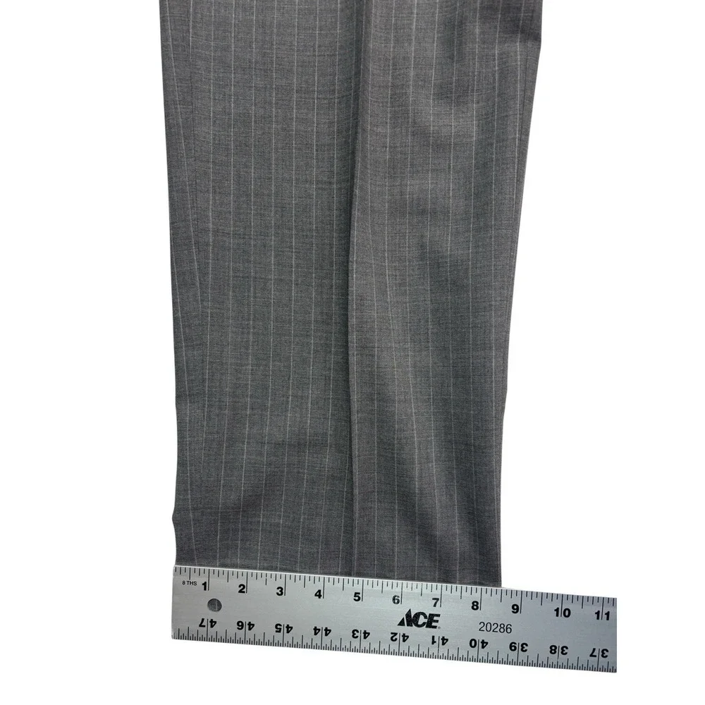Brooks Brothers 42R 33x30 Gray Pinstripe 2pc Pant Suit Regent Brookscool‎ Canvas